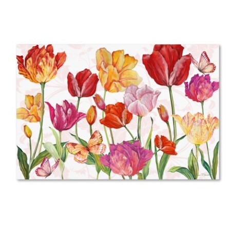 Jean Plout 'Springtime Botanicals 1' Canvas Art,16x24